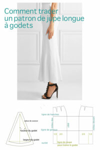 jupe longue godets