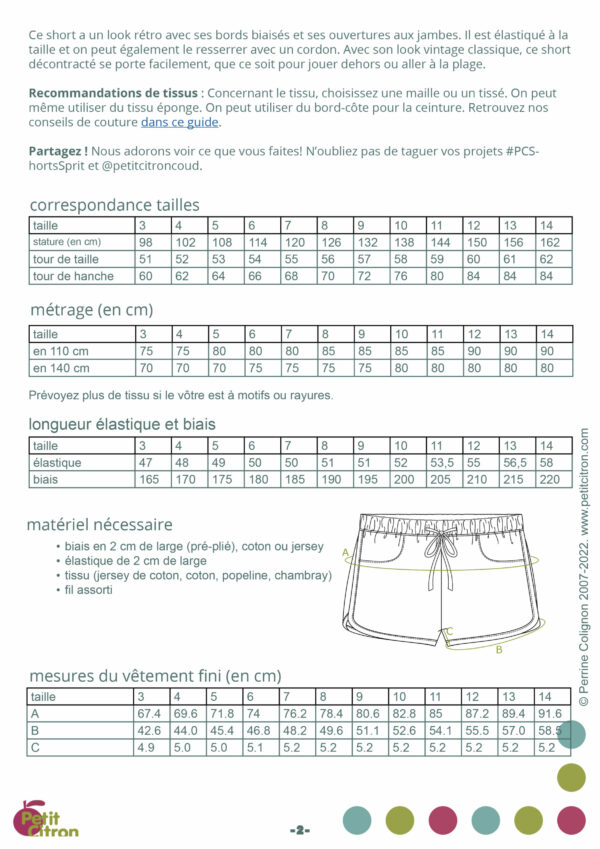 Patron shorts de sport enfants Sprit 3-14 ans – Image 6