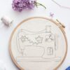 Grille de broderie: machine à coudre vintage