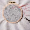 Grille de broderie: fleurs