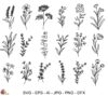 Fichiers de découpe : fleurs