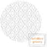 Grille de broderie: art deco groovy