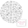 Grille de broderie: doodle floral