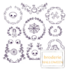Grille de broderie: elements halloween