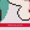 détail des points Couple d'enfants amoureux