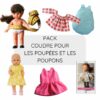 Pack patrons de couture pour les poupées