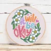présentation toile point de croix It will be okay