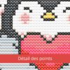 détail des points Pingouins amoureux