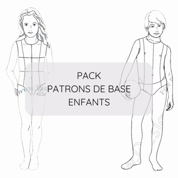 Pack patrons de base enfant - 3-14 ans