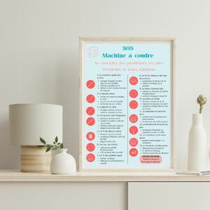 poster SOS machine à coudre