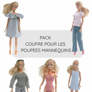 Pack patrons de couture pour les poupées mannequin