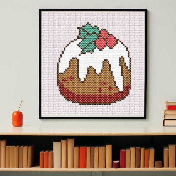 Pudding de Noël dans un cadre