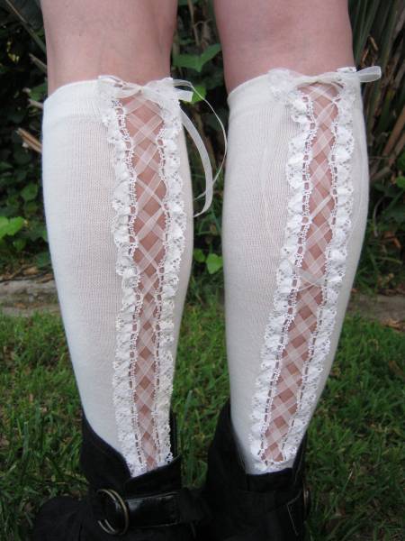 chaussettes dentelle