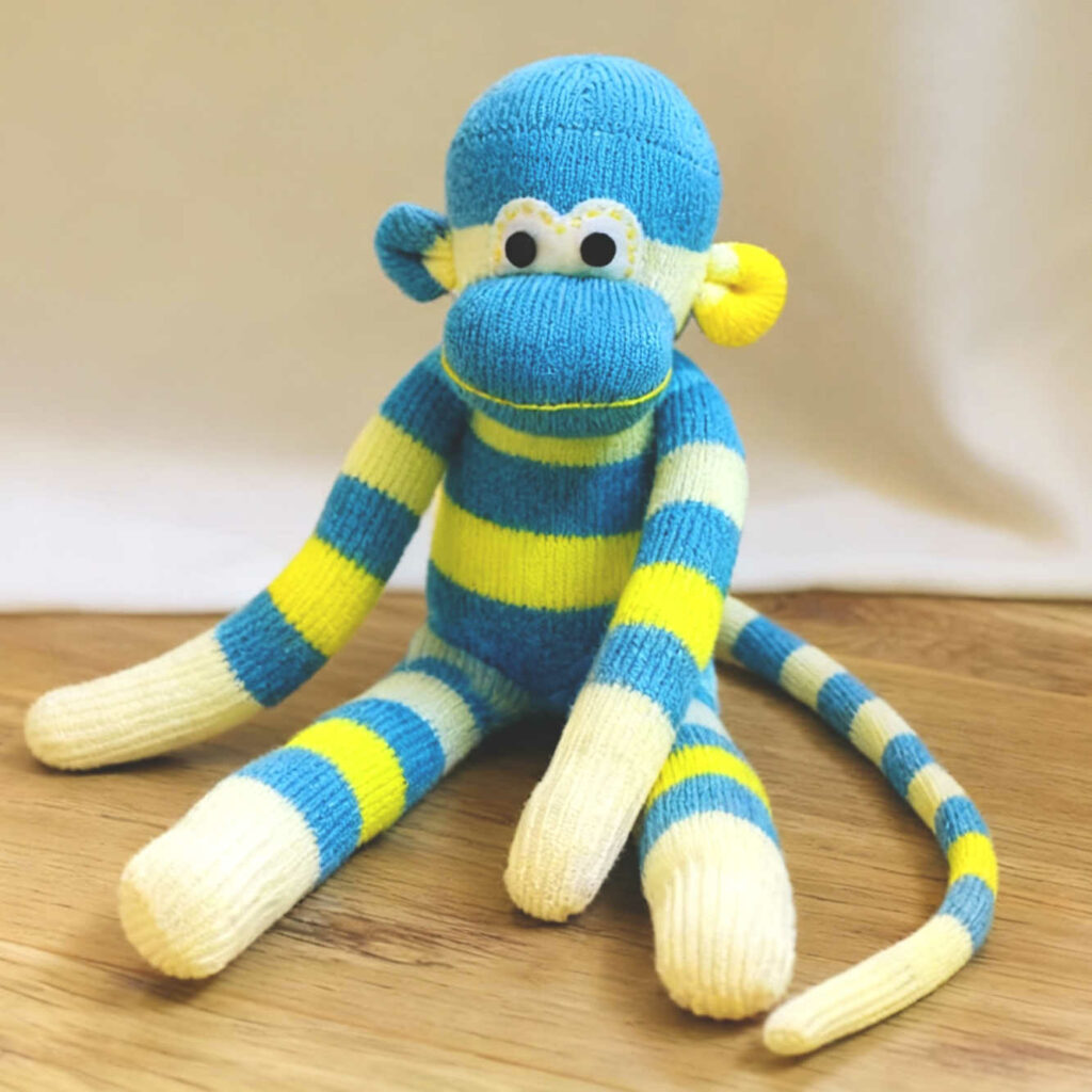singe chaussette
