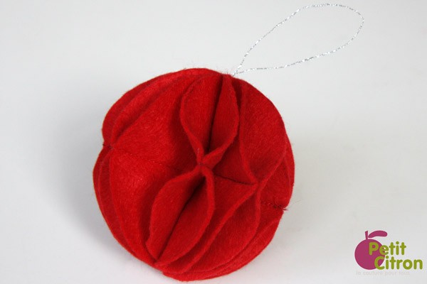 boule noel feutrine 1
