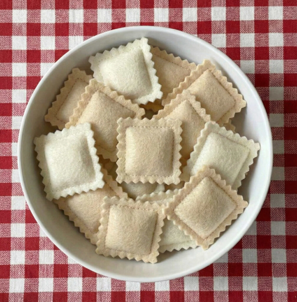 raviolis feutrine