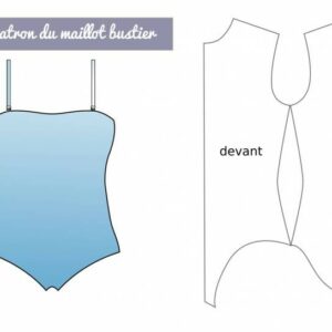 maillot bain bustier fines bretelles petitcitron