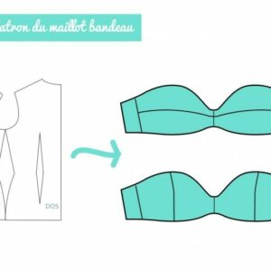 maillot bain top bandeau petitcitron