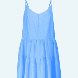 Robe Bobbie fines bretelles et volants