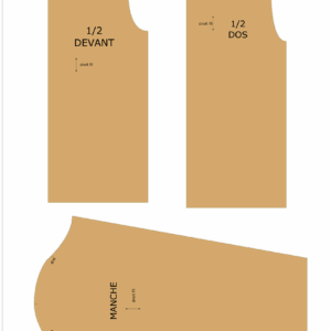 Corsage & manche base - hommes - taille 36 à 68
