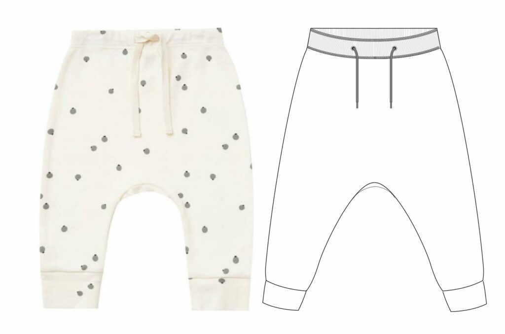 Leçon patronage: tracer patrons couture pantalons pour enfants