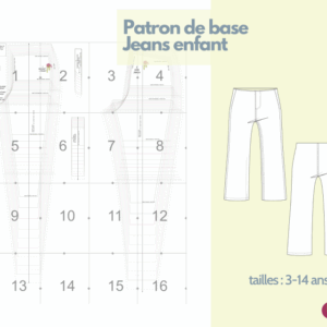 patron base jean enfant