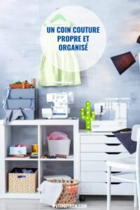 Un atelier de couture net et propre