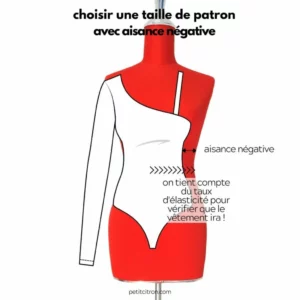 Comment choisir une taille de patron conçu avec une aisance négative