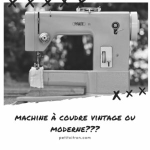 Machines à coudre modernes vs vintage