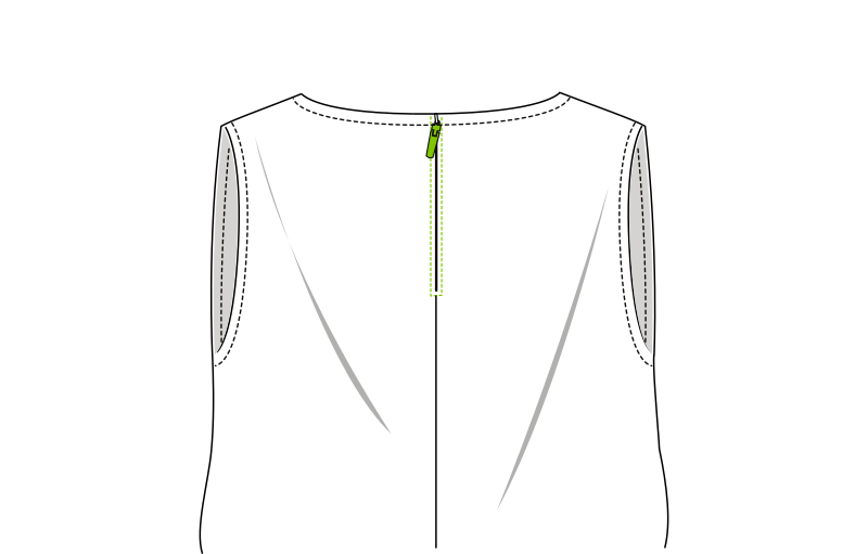zip dos top robe