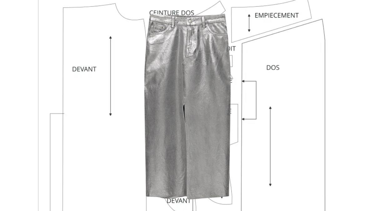 Modélisme : la jupe longue fendue sur le devant