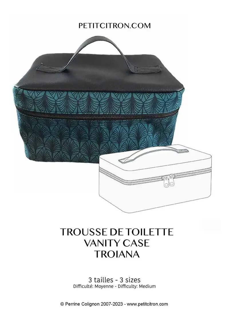 trousse de toilette troiana 3 tailles