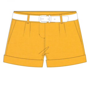 Shorts taille haute (2 pinces)
