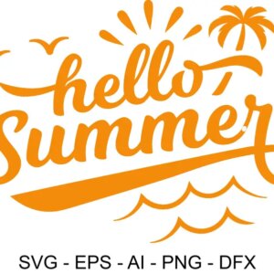 Fichier de découpe : hello summer