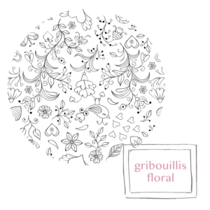 Grille de broderie: doodle floral