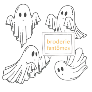 Grille de broderie: fantômes