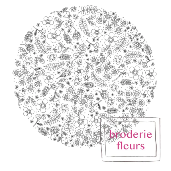 Grille de broderie: fleurs