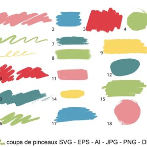 Fichiers de découpe : coups de pinceaux