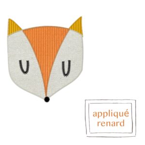 motif d'appliqué renard