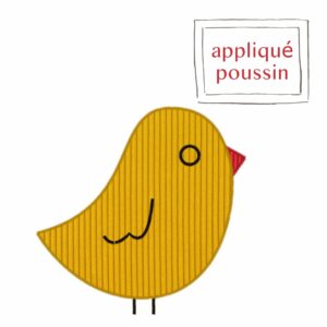 Motif d'appliqué poussin