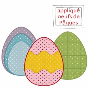 Motif d'appliqué oeufs de Pâques