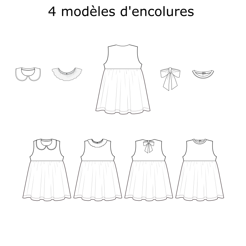 Variations autour robe Claudinette