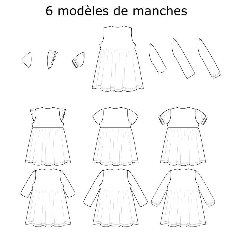 Variations autour robe Claudinette