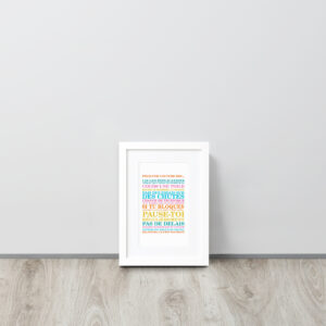 Poster 10 Régles de la couture Encadré