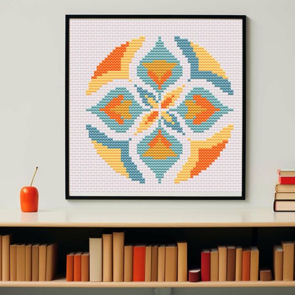 Mandala Fleur de lotus dans un cadre