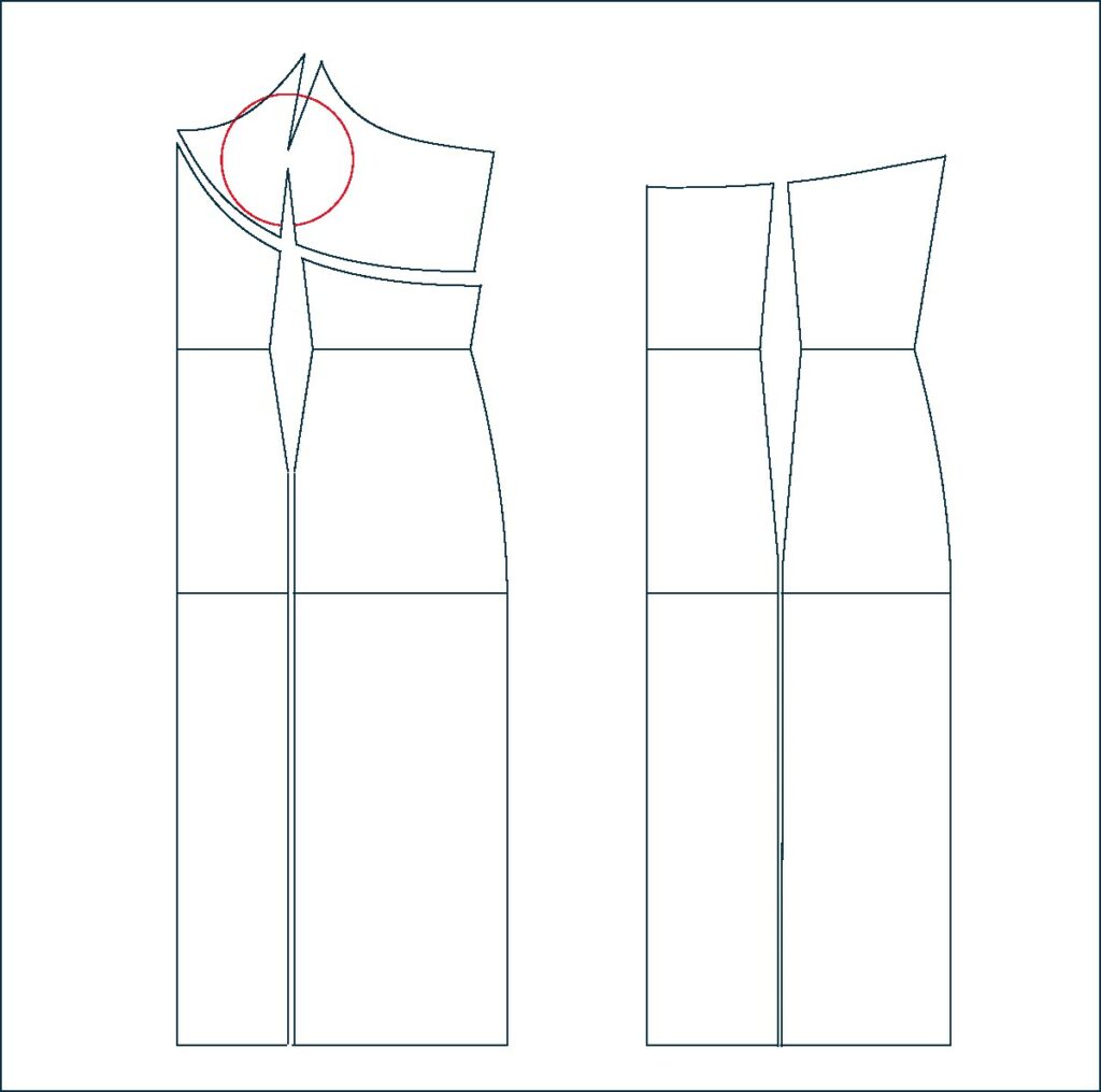 modelisme slip dress empiecement 2