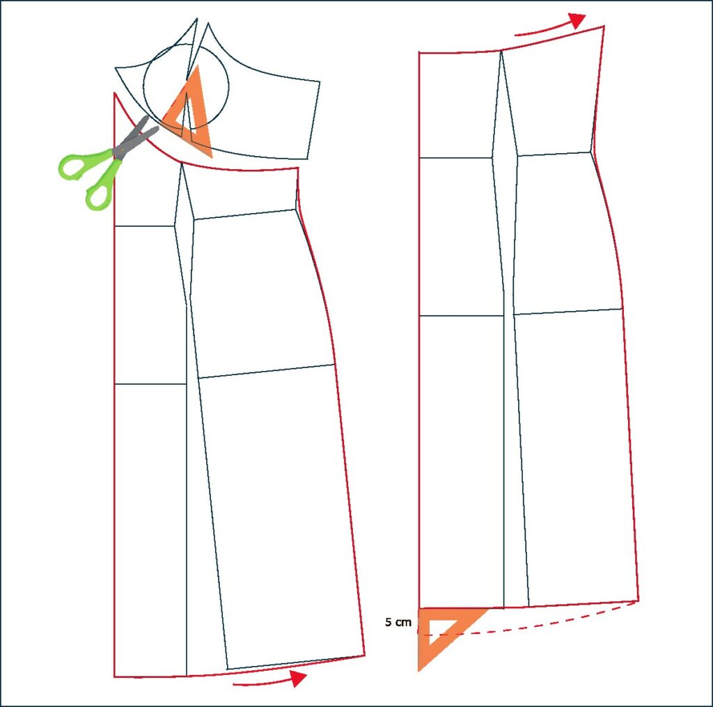 modelisme slip dress empiecement 3 1