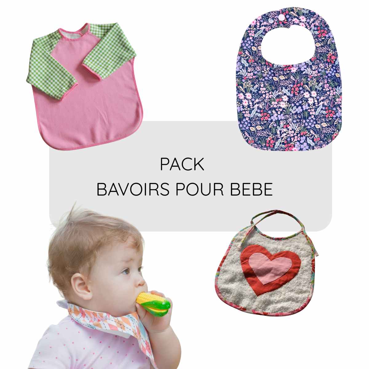 Pack de patrons de bavoirs