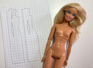 Patrons de base pour poupée mannequins : la robe