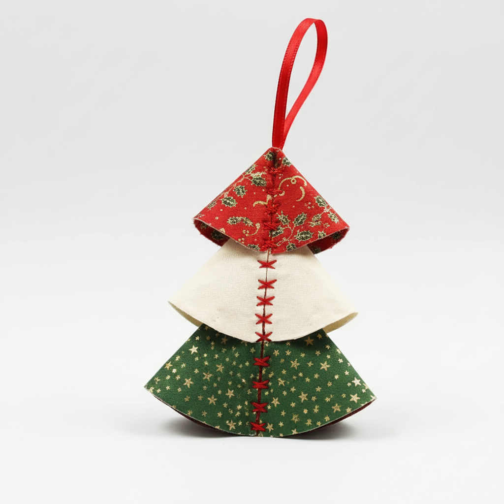 Déco de Noël : sapin tricolore